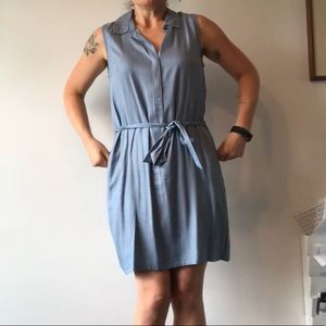 BR Softest blue shirt dress with pockets